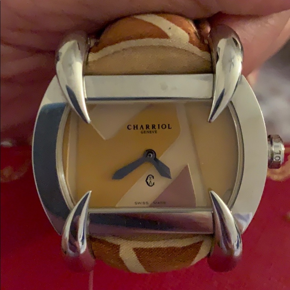 Charriol Kuchtl Swiss Made Tonneau Watch Stainles… - image 2